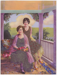 Original vintage calendar / poster art print from the 1920s-1940s